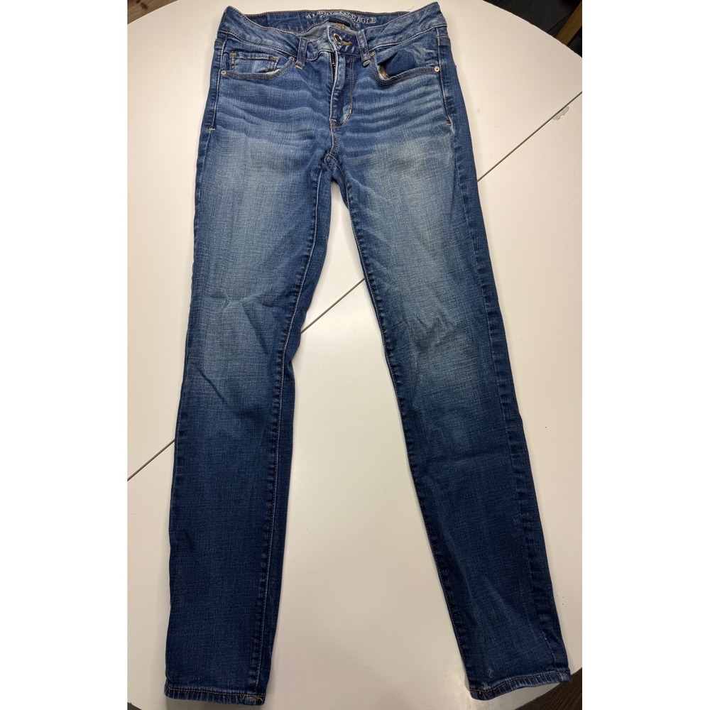 American Eagle Outfitters Skinny Jeans Womens 6 Regular Medium Wash Denim